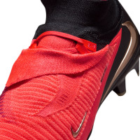Nike Phantom 6 High Elite (FG) Gras Football Boots Black Bright Red Gold