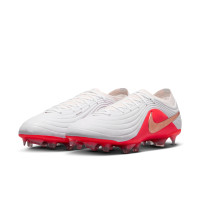 Nike Tiempo Maestro Elite (FG) Gras Football Boots White Bright Red Gold