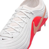 Nike Tiempo Maestro Elite (FG) Gras Football Boots White Bright Red Gold