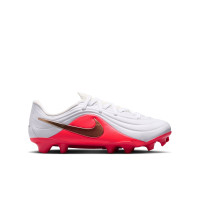 Nike Tiempo Maestro Academy Grass/Artificial Grass Football Boots (MG) Toddlers White Bright Red Gold