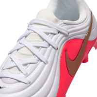 Nike Tiempo Maestro Academy Grass/Artificial Grass Football Boots (MG) Toddlers White Bright Red Gold