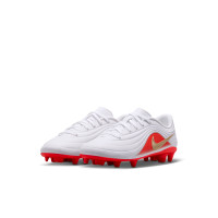 Nike Tiempo Maestro Club (MG) Grass/Artificial Grass Football Boots Toddlers White Bright Red Gold
