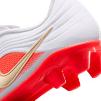 Nike Tiempo Maestro Club (MG) Grass/Artificial Grass Football Boots Toddlers White Bright Red Gold