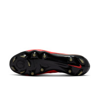 Nike Phantom 6 Low Elite (FG) Gras Football Boots Black Bright Red Gold
