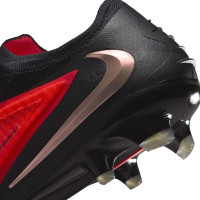 Nike Phantom 6 Low Elite (FG) Gras Football Boots Black Bright Red Gold