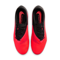 Nike Phantom 6 Low Academy (MG) Grass/Artificial Grass Football Boots Black Bright Red Gold