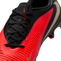 Nike Phantom 6 Low Academy (MG) Grass/Artificial Grass Football Boots Black Bright Red Gold