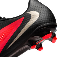 Nike Phantom 6 Low Academy (MG) Grass/Artificial Grass Football Boots Black Bright Red Gold