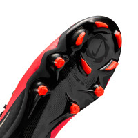 Nike Phantom 6 Low Academy (MG) Grass/Artificial Grass Football Boots Black Bright Red Gold