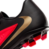 Nike Phantom 6 Low Club (MG) Grass/Artificial Grass Football Boots Black Bright Red Gold