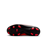 Nike Phantom 6 Low Club (MG) Grass/Artificial Grass Football Boots Kids Black Bright Red Gold