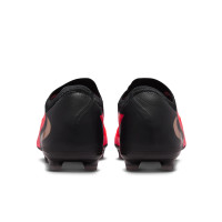 Nike Phantom 6 Low Pro (MG) Grass/Artificial Grass Football Boots Kids Black Bright Red Gold
