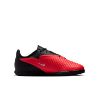 Nike Phantom 6 Low Club (IN) Kids Indoor Football Boots Black Bright Red Gold