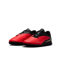 Nike Phantom 6 Low Club (IN) Kids Indoor Football Boots Black Bright Red Gold