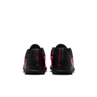 Nike Phantom 6 Low Club (IN) Kids Indoor Football Boots Black Bright Red Gold