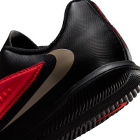 Nike Phantom 6 Low Club (IN) Kids Indoor Football Boots Black Bright Red Gold