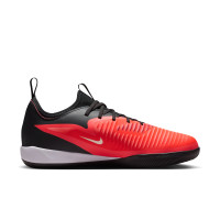 Nike Phantom 6 Low Academy (IN) Kids Indoor Football Boots Black Bright Red Gold
