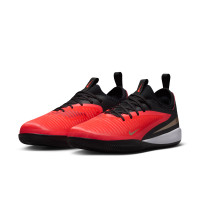 Nike Phantom 6 Low Academy (IN) Kids Indoor Football Boots Black Bright Red Gold