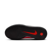 Nike Phantom 6 Low Academy (IN) Kids Indoor Football Boots Black Bright Red Gold