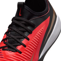 Nike Phantom 6 Low Academy (IN) Kids Indoor Football Boots Black Bright Red Gold