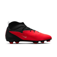 Nike Phantom 6 High Club (MG) Grass/Artificial Grass Football Boots Black Bright Red Gold