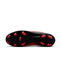 Nike Phantom 6 High Club (MG) Grass/Artificial Grass Football Boots Black Bright Red Gold