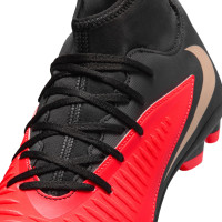 Nike Phantom 6 High Club (MG) Grass/Artificial Grass Football Boots Black Bright Red Gold