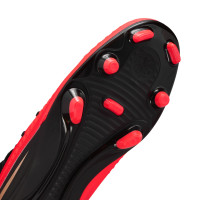 Nike Phantom 6 High Club (MG) Grass/Artificial Grass Football Boots Black Bright Red Gold