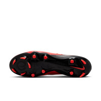 Nike Phantom 6 High Academy (MG) Grass/Artificial Grass Football Boots Black Bright Red Gold