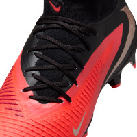 Nike Phantom 6 High Academy (MG) Grass/Artificial Grass Football Boots Black Bright Red Gold