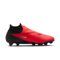 Nike Phantom 6 High Pro (FG) Gras Football Boots Black Bright Red Gold