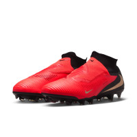 Nike Phantom 6 High Pro (FG) Gras Football Boots Black Bright Red Gold