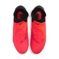 Nike Phantom 6 High Pro (FG) Gras Football Boots Black Bright Red Gold