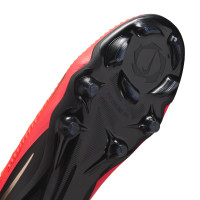 Nike Phantom 6 High Pro (FG) Gras Football Boots Black Bright Red Gold