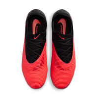 Nike Phantom 6 Low Pro (AG) Artificial Grass Football Boots Black Bright Red Gold