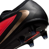 Nike Phantom 6 Low Pro (AG) Artificial Grass Football Boots Black Bright Red Gold