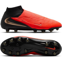 Nike Phantom 6 High Elite (AG) Artificial Grass Football Boots Black Bright Red Gold