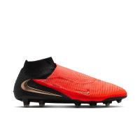 Nike Phantom 6 High Elite (AG) Artificial Grass Football Boots Black Bright Red Gold