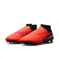 Nike Phantom 6 High Elite (AG) Artificial Grass Football Boots Black Bright Red Gold