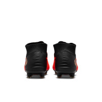Nike Phantom 6 High Elite (AG) Artificial Grass Football Boots Black Bright Red Gold