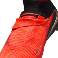 Nike Phantom 6 High Elite (AG) Artificial Grass Football Boots Black Bright Red Gold