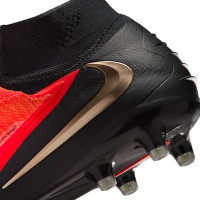 Nike Phantom 6 High Elite (AG) Artificial Grass Football Boots Black Bright Red Gold
