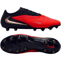 Nike Phantom 6 Low Elite (AG) Artificial Grass Football Boots Black Bright Red Gold