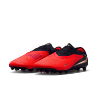 Nike Phantom 6 Low Elite (AG) Artificial Grass Football Boots Black Bright Red Gold