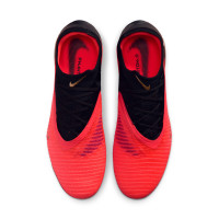 Nike Phantom 6 Low Elite (AG) Artificial Grass Football Boots Black Bright Red Gold