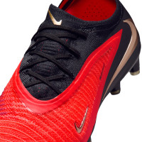 Nike Phantom 6 Low Elite (AG) Artificial Grass Football Boots Black Bright Red Gold