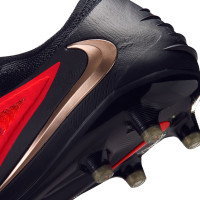 Nike Phantom 6 Low Elite (AG) Artificial Grass Football Boots Black Bright Red Gold