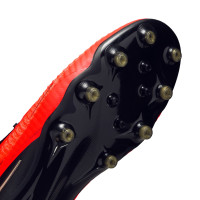 Nike Phantom 6 Low Elite (AG) Artificial Grass Football Boots Black Bright Red Gold