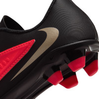 Nike Phantom 6 Low Club (MG) Grass/Artificial Grass Football Boots Toddlers Black Bright Red Gold