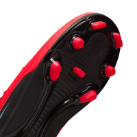 Nike Phantom 6 Low Club (MG) Grass/Artificial Grass Football Boots Toddlers Black Bright Red Gold